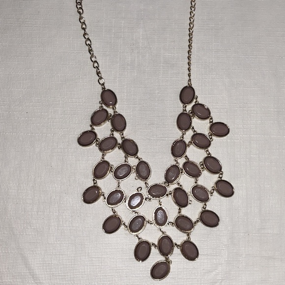 Gold and mauve necklace FREE WITH TOP OR DRESS PURCHASE - Picture 3 of 6